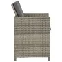 Set de comedor de jardín 3 piezas con cojines gris de vidaXL, Conjuntos de jardín - Ref: Foro24-3094303, Precio: 227,19 €, De...