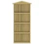 Caseta herramientas jardín 87x33x222 cm madera pino impregnada de vidaXL, Cobertizos - Ref: Foro24-318190, Precio: 96,55 €, D...