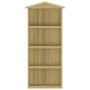 Caseta herramientas jardín 87x33x222 cm madera pino impregnada de vidaXL, Cobertizos - Ref: Foro24-318190, Precio: 97,33 €, D...