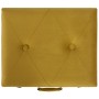 Taburete de almacenamiento de terciopelo amarillo mostaza 40 cm de vidaXL, Bancos para recibidores y almacenamiento - Ref: Fo...