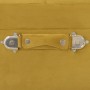 Taburete de almacenamiento de terciopelo amarillo mostaza 40 cm de vidaXL, Bancos para recibidores y almacenamiento - Ref: Fo...