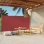 Toldo lateral retráctil de jardín rojo 160x300 cm de vidaXL, Sombrillas - Ref: Foro24-317883, Precio: 61,24 €, Descuento: %