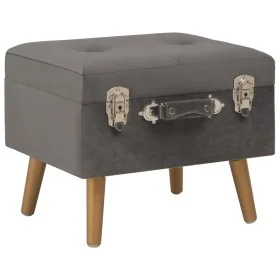 Gray velvet storage stool 40 cm by vidaXL, Benches for halls and storage - Ref: Foro24-329253, Price: 49,67 €, Discount: %