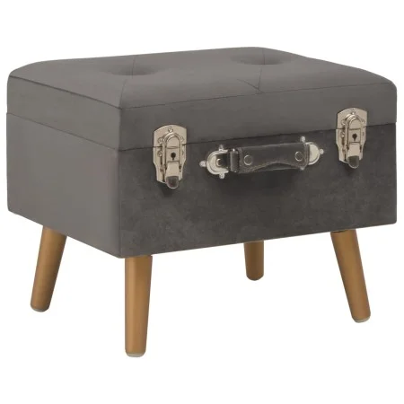 Gray velvet storage stool 40 cm by vidaXL, Benches for halls and storage - Ref: Foro24-329253, Price: 49,67 €, Discount: %