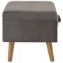 Gray velvet storage stool 40 cm by vidaXL, Benches for halls and storage - Ref: Foro24-329253, Price: 49,67 €, Discount: %