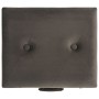 Taburete de almacenamiento de terciopelo gris 40 cm de vidaXL, Bancos para recibidores y almacenamiento - Ref: Foro24-329253,...