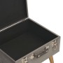 Taburete de almacenamiento de terciopelo gris 40 cm de vidaXL, Bancos para recibidores y almacenamiento - Ref: Foro24-329253,...