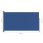 Toldo lateral retráctil de jardín azul 170x300 cm de vidaXL, Sombrillas - Ref: Foro24-317888, Precio: 62,12 €, Descuento: %
