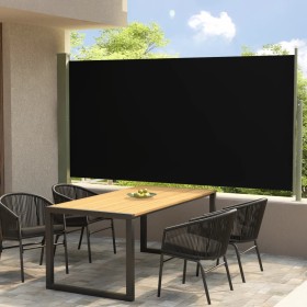 Toldo lateral retráctil de jardín negro160x300 cm de vidaXL, Sombrillas - Ref: Foro24-317838, Precio: 58,90 €, Descuento: %