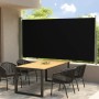 Toldo lateral retráctil de jardín negro160x300 cm de vidaXL, Sombrillas - Ref: Foro24-317838, Precio: 58,90 €, Descuento: %