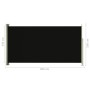 Toldo lateral retráctil de jardín negro160x300 cm de vidaXL, Sombrillas - Ref: Foro24-317838, Precio: 58,90 €, Descuento: %