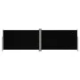 Toldo lateral retráctil negro 180x600 cm de vidaXL, Sombrillas - Ref: Foro24-318000, Precio: 73,81 €, Descuento: %