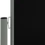 Toldo lateral retráctil negro 180x600 cm de vidaXL, Sombrillas - Ref: Foro24-318000, Precio: 73,81 €, Descuento: %