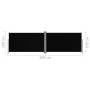 Toldo lateral retráctil negro 180x600 cm de vidaXL, Sombrillas - Ref: Foro24-318000, Precio: 103,82 €, Descuento: %