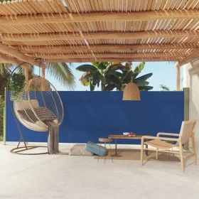 Toldo lateral retráctil para patio azul 160x500 cm de vidaXL, Sombrillas - Ref: Foro24-317924, Precio: 88,94 €, Descuento: %