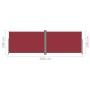 Toldo lateral retráctil rojo 200x600 cm de vidaXL, Sombrillas - Ref: Foro24-318011, Precio: 110,16 €, Descuento: %