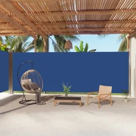 Toldo lateral retráctil azul 220x1000 cm de vidaXL, Sombrillas - Ref: Foro24-318052, Precio: 140,21 €, Descuento: %