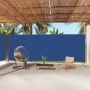 Toldo lateral retráctil azul 220x1000 cm de vidaXL, Sombrillas - Ref: Foro24-318052, Precio: 140,21 €, Descuento: %