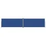 Toldo lateral retráctil azul 220x1000 cm de vidaXL, Sombrillas - Ref: Foro24-318052, Precio: 140,21 €, Descuento: %