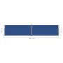 Toldo lateral retráctil azul 220x1000 cm de vidaXL, Sombrillas - Ref: Foro24-318052, Precio: 140,21 €, Descuento: %
