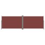 Toldo lateral retráctil marrón 220x600 cm de vidaXL, Sombrillas - Ref: Foro24-318015, Precio: 131,47 €, Descuento: %