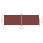 Toldo lateral retráctil marrón 220x600 cm de vidaXL, Sombrillas - Ref: Foro24-318015, Precio: 129,48 €, Descuento: %