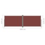 Toldo lateral retráctil marrón 220x600 cm de vidaXL, Sombrillas - Ref: Foro24-318015, Precio: 131,47 €, Descuento: %
