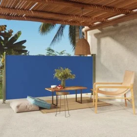 Toldo lateral retráctil de jardín azul 140x300 cm de vidaXL, Sombrillas - Ref: Foro24-317876, Precio: 89,76 €, Descuento: %