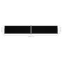 Toldo lateral retráctil negro 160x1000 cm de vidaXL, Sombrillas - Ref: Foro24-318030, Precio: 109,30 €, Descuento: %