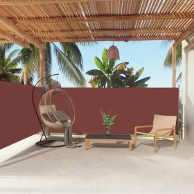 Retractable brown side awning 140x600 cm by vidaXL, Umbrellas - Ref: Foro24-317991, Price: 87,22 €, Discount: %