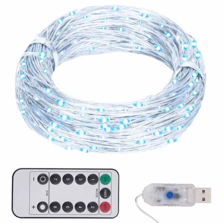 Tira de luces con 150 LED blanco frío PVC 15 m en Decoración Festiva y Estacional | Comprar online en Foru.es