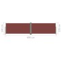 Toldo lateral retráctil marrón 140x600 cm de vidaXL, Sombrillas - Ref: Foro24-317991, Precio: 88,34 €, Descuento: %