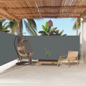 Toldo lateral retráctil gris antracita 160x600 cm de vidaXL, Sombrillas - Ref: Foro24-317996, Precio: 117,44 €, Descuento: %