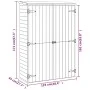 Cobertizo de herramientas madera pino impregnada 123x45x171 cm de vidaXL, Cobertizos - Ref: Foro24-318196, Precio: 300,69 €, ...