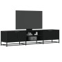Mueble de TV madera de ingeniería negro 180x35x41 cm en Muebles TV | Comprar online en Foru.es
