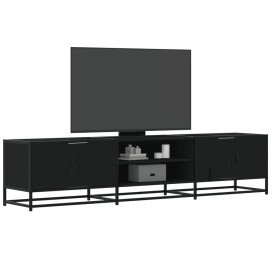 Mueble de TV madera de ingeniería negro 180x35x41 cm en Muebles TV | Comprar online en Foru.es
