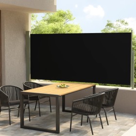 Toldo lateral retráctil de jardín negro 140x300 cm de vidaXL, Sombrillas - Ref: Foro24-317832, Precio: 58,71 €, Descuento: %