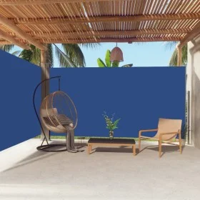 Toldo lateral retráctil azul 200x600 cm de vidaXL, Sombrillas - Ref: Foro24-318010, Precio: 116,37 €, Descuento: %