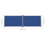 Toldo lateral retráctil azul 200x600 cm de vidaXL, Sombrillas - Ref: Foro24-318010, Precio: 118,02 €, Descuento: %