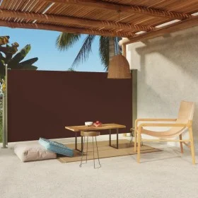 Toldo lateral retráctil de jardín marrón 160x300 cm de vidaXL, Sombrillas - Ref: Foro24-317885, Precio: 67,70 €, Descuento: %