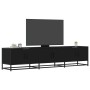 Mueble de TV madera de ingeniería negro 180x35x41 cm en Muebles TV | Comprar online en Foru.es