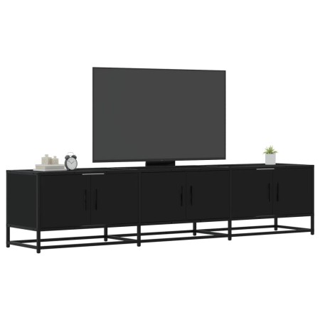 Mueble de TV madera de ingeniería negro 180x35x41 cm en Muebles TV | Comprar online en Foru.es