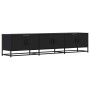 Mueble de TV madera de ingeniería negro 180x35x41 cm en Muebles TV | Comprar online en Foru.es