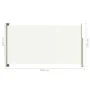 Toldo lateral retráctil de jardín color crema 170x300 cm de vidaXL, Sombrillas - Ref: Foro24-317887, Precio: 66,24 €, Descuen...