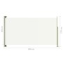 Toldo lateral retráctil de jardín color crema 170x300 cm de vidaXL, Sombrillas - Ref: Foro24-317887, Precio: 67,60 €, Descuen...