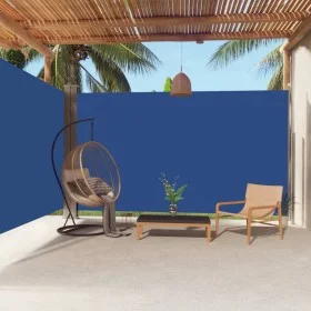 Toldo lateral retráctil azul 220x600 cm de vidaXL, Sombrillas - Ref: Foro24-318016, Precio: 115,29 €, Descuento: %