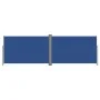 Toldo lateral retráctil azul 220x600 cm de vidaXL, Sombrillas - Ref: Foro24-318016, Precio: 115,29 €, Descuento: %