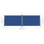 Toldo lateral retráctil azul 220x600 cm de vidaXL, Sombrillas - Ref: Foro24-318016, Precio: 115,29 €, Descuento: %