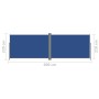 Toldo lateral retráctil azul 220x600 cm de vidaXL, Sombrillas - Ref: Foro24-318016, Precio: 116,64 €, Descuento: %