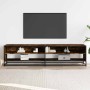 Mueble de TV madera de ingeniería roble ahumado 180,5x40x46 cm en Muebles TV | Comprar online en Foru.es